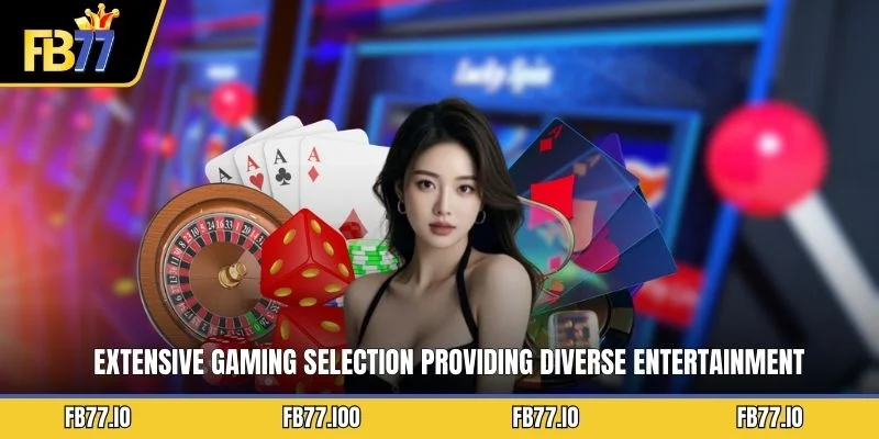 Extensive gaming selection providing diverse entertainment experiences